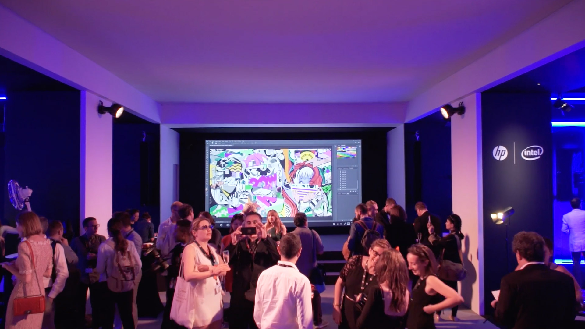 HP-x-POSE-Cannes-Booth-Video-Wall-3